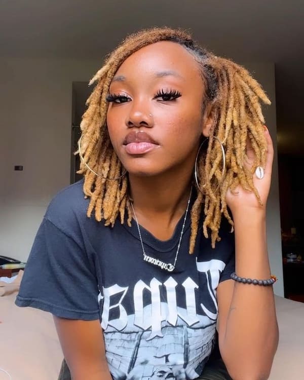 Short Blonde Twist Dreadlocks