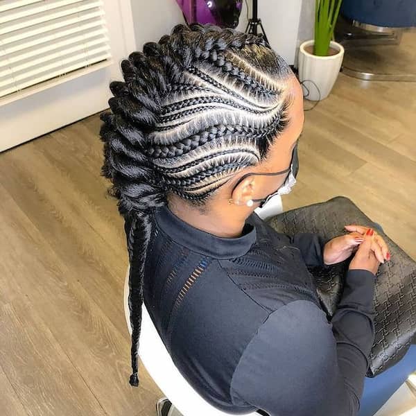 Braided Mohawk with Clean Edges