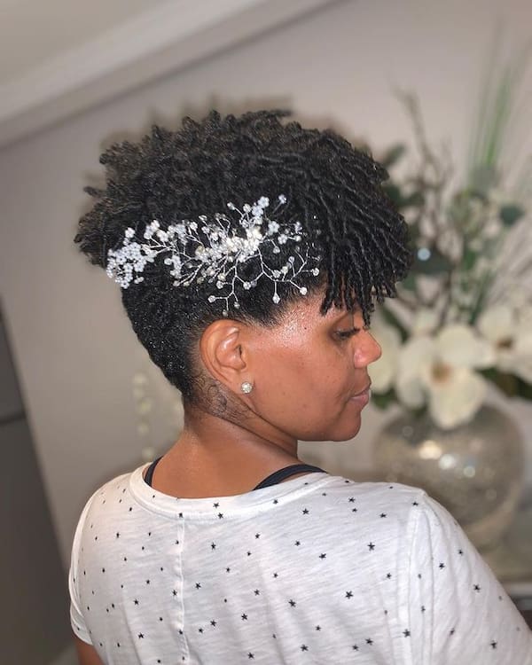 Comb Twist Natural Bridal Updo