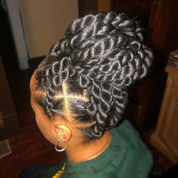 Jumbo Havana Twist Updo