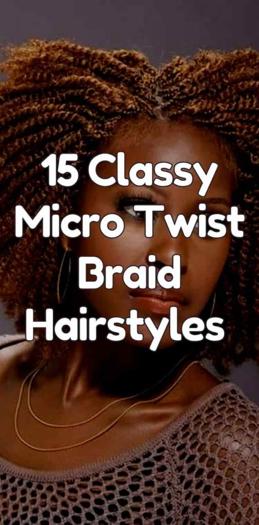 classy micro twist braid hairstyles
