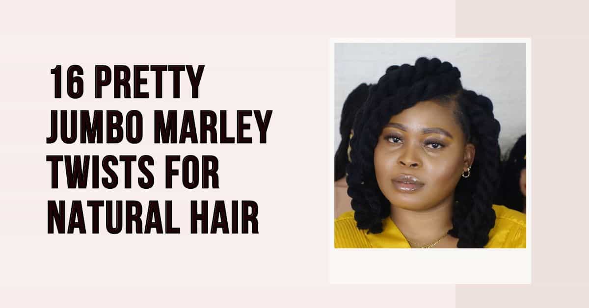 jumbo marley twist hairstyles for natural hair