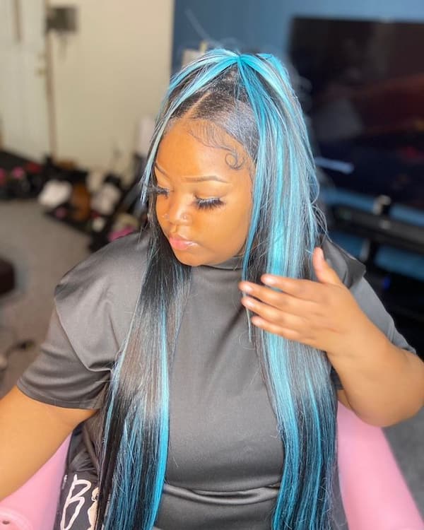 Blue and Black Quick Weave