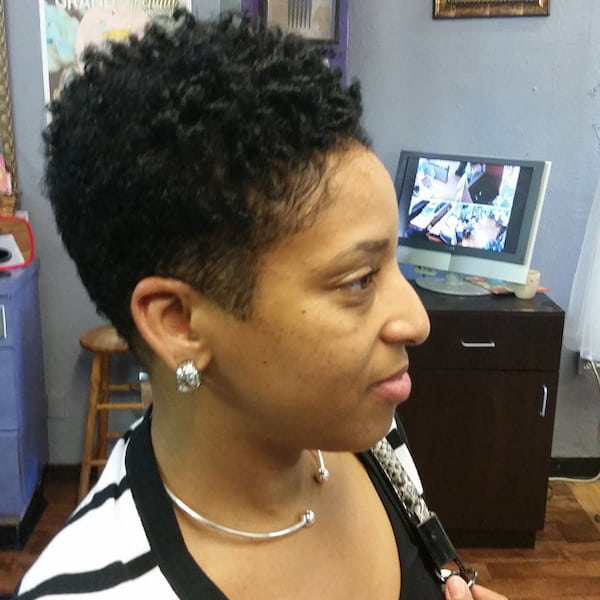 Haircut with Messy Finger Coils