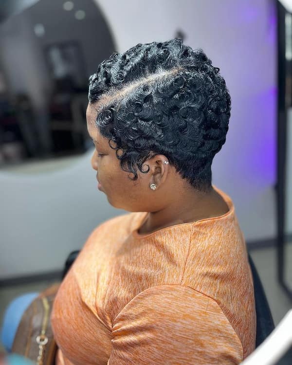 Pixie Haircut with Curls
