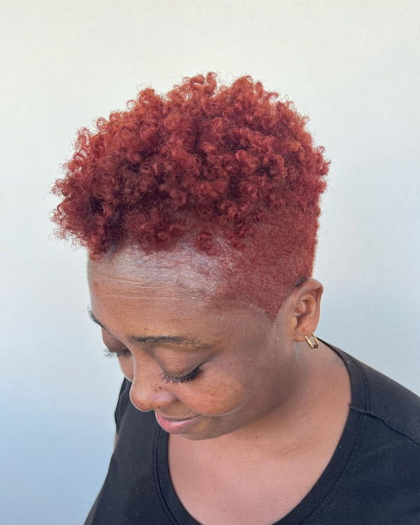 Simple Colored Tempered Haircut