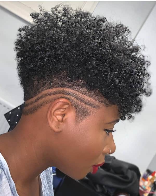 Tampered Haircut with Curved Sides