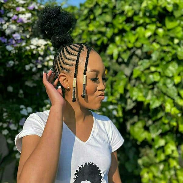 Afro Cornrow with Beads