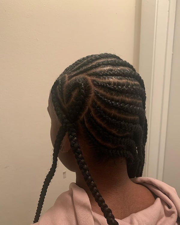 Big-Sized Lemonade Braids with Heart