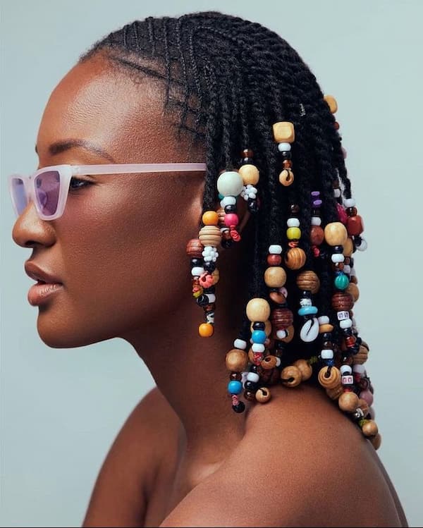 Royal Cornrow with Multiple Beads
