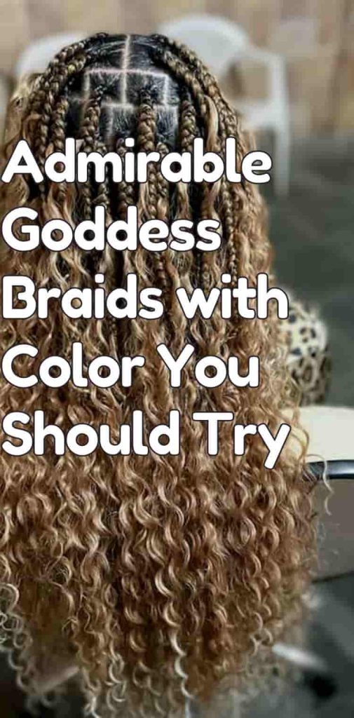 admirable goddess braids with color you should try