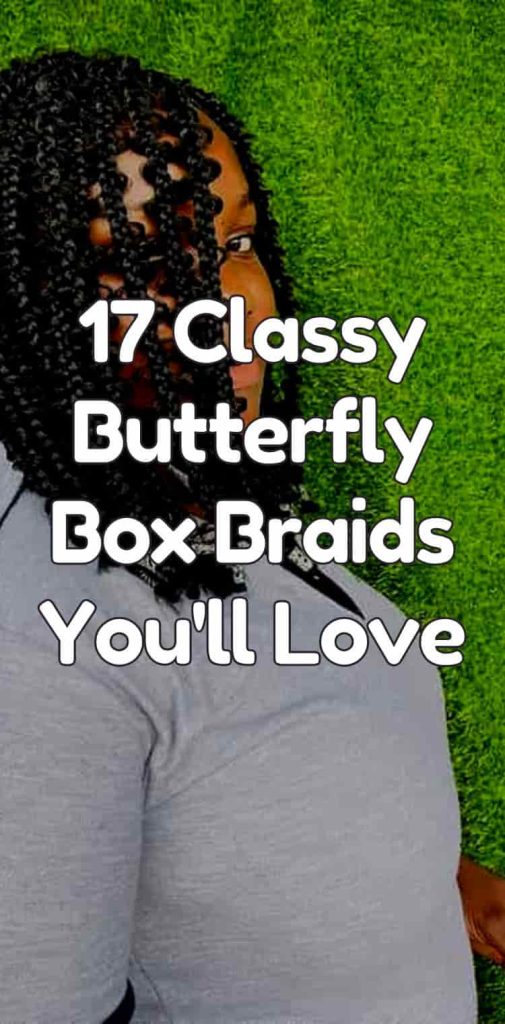 classy butterfly box braids
