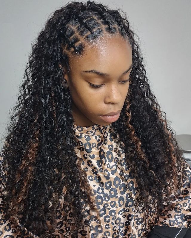 Crochet Braids with Mixed Colored Weave