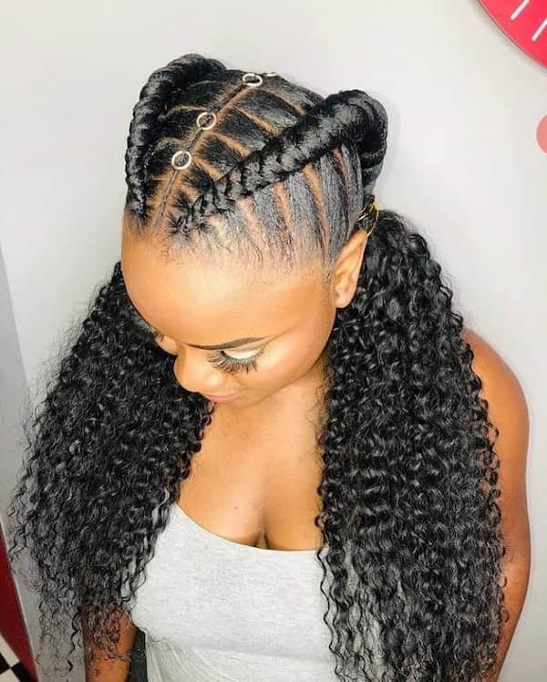 Dutch Braids with Rings