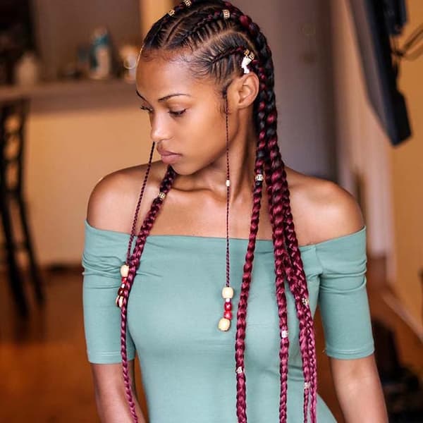 Accessorized Feed in Braids