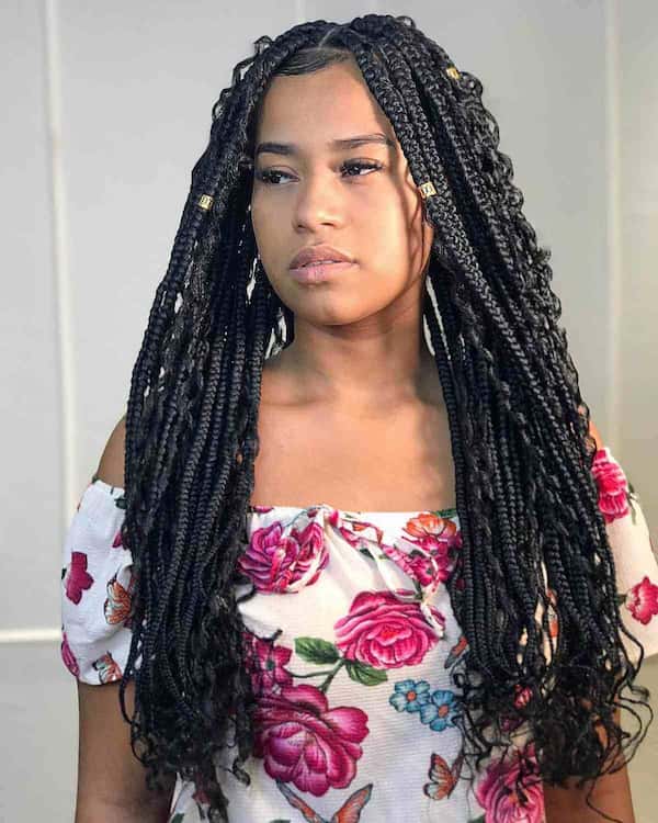 Goddess-Like Box Braids