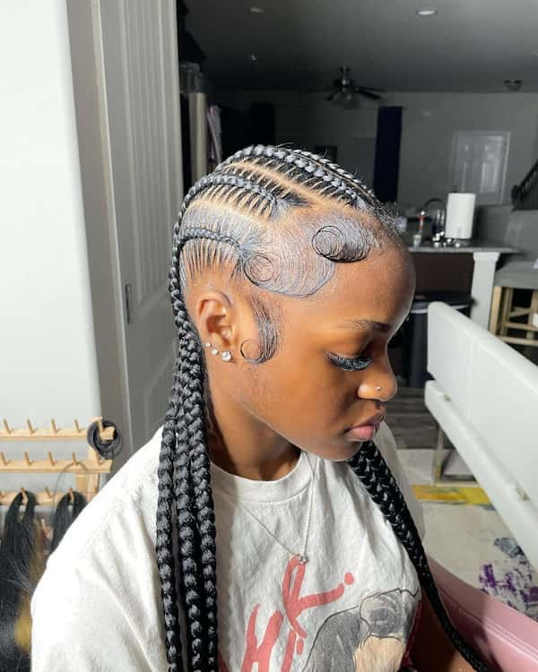 15 Stunning Stitch Braids Hairstyle for Black Women