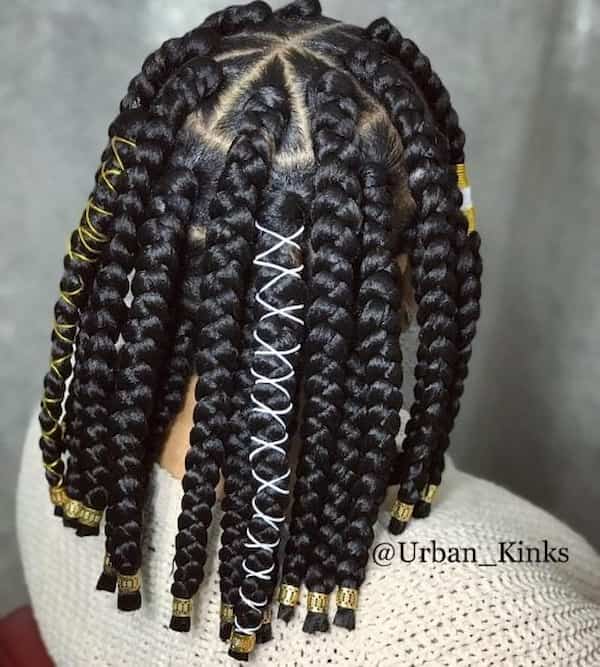 Jumbo Triangle Box Braids