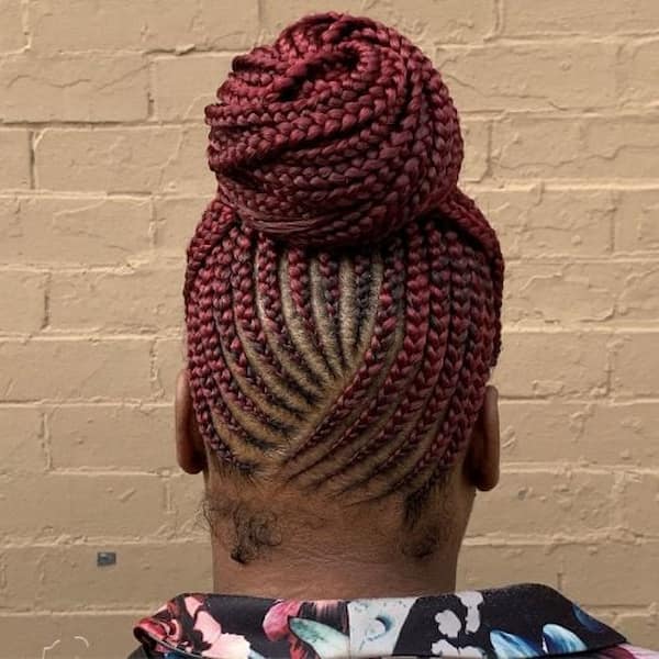Red Crochet Braids