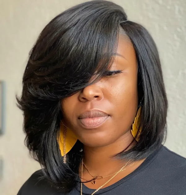 Side Part Weave Bob Hairstyle