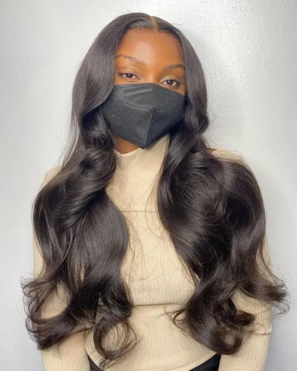 Waist-Length Weave with Body Waves