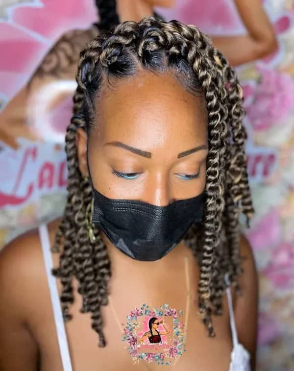 Black and Blonde Passion Twists