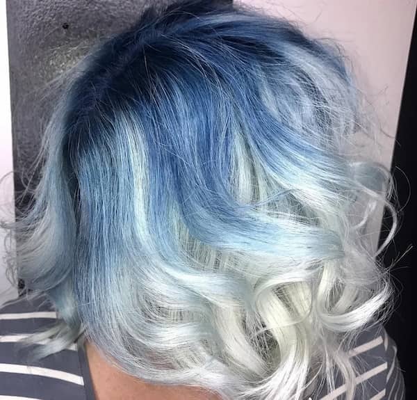 Blue and Silver Ombre