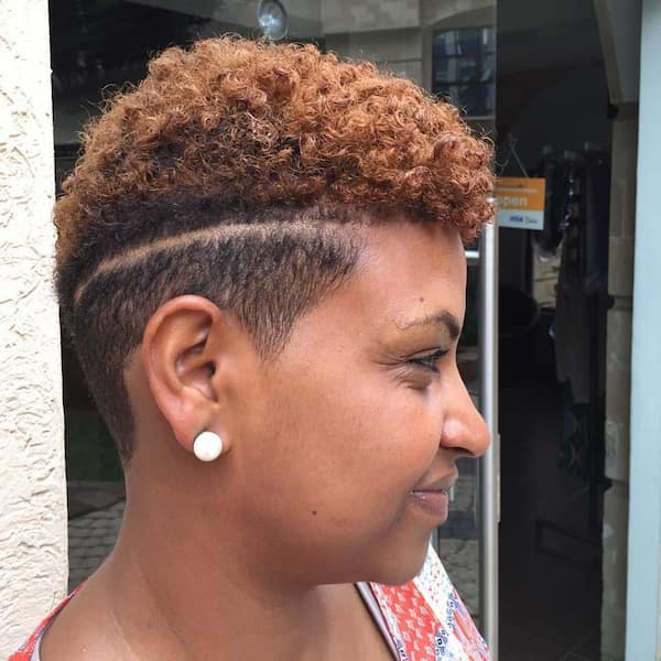 Golden Brown Tapered Cut