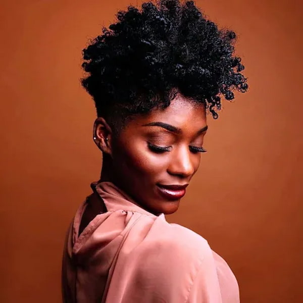 Natural Afro Tapered Cut