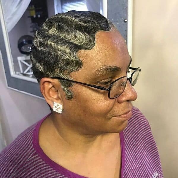 Neat and Clean Finger Waves Hairstyle