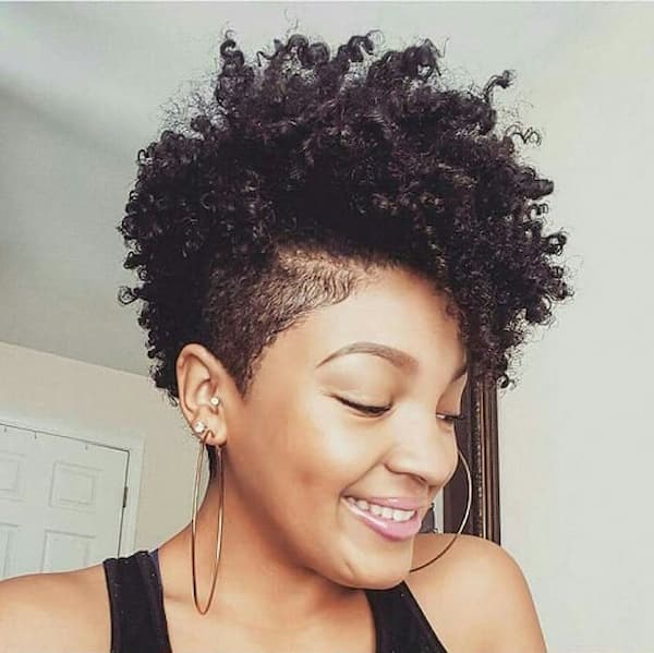 Playful Afro on Short Hair