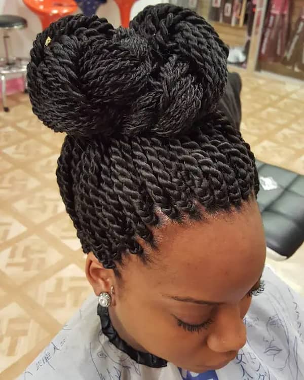 Senegalese Knot Updo
