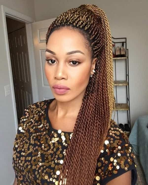 Senegalese Twist Ponytail