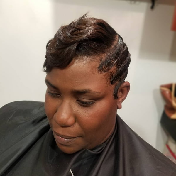 Side Finger Waves Hairstyle