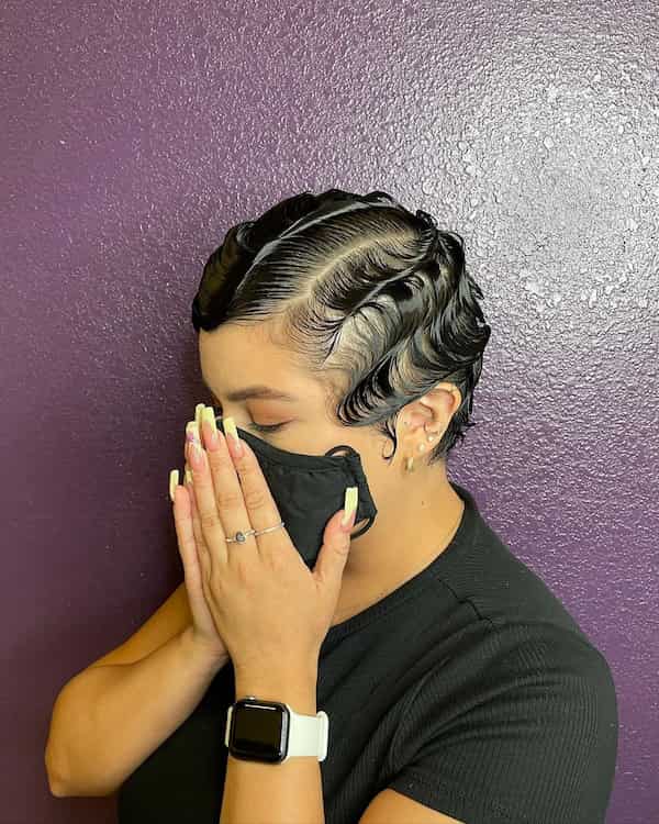 Soft Finger Waves Hairstyle