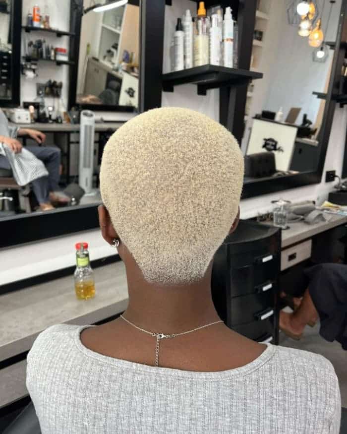 Blond Modern Buzz Cut for Ladies
