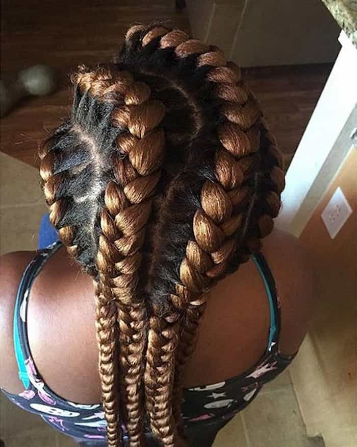 Caramel Brown Goddess Braids