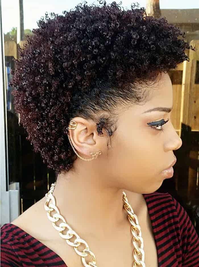 Curly Natural Pixie Cut