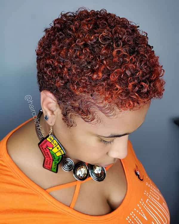 40 Dark Red Hair Styles For Black Ladies - Sister's Bombshell