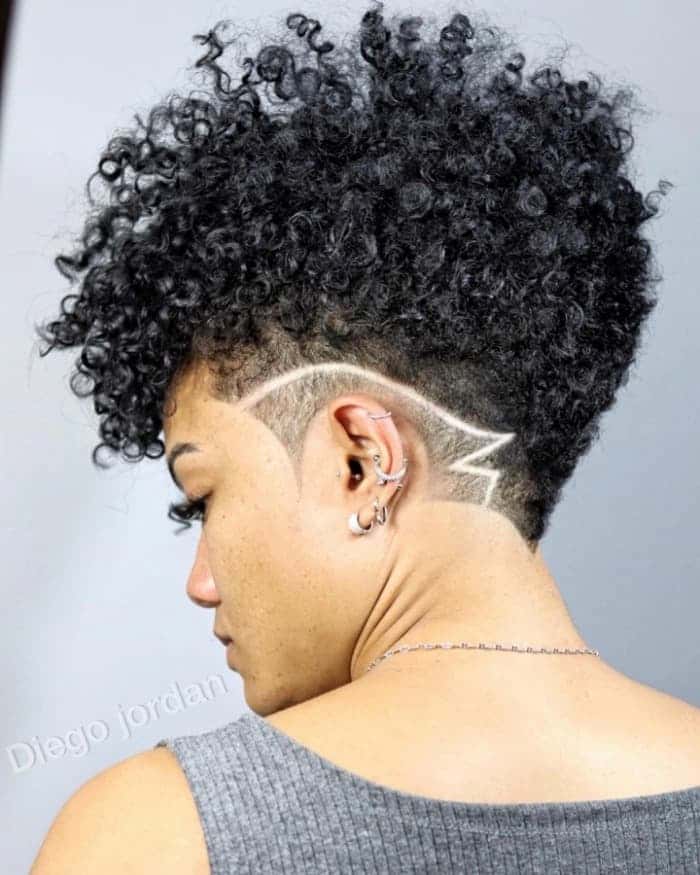 Edgy Undercut with a Shaved Design