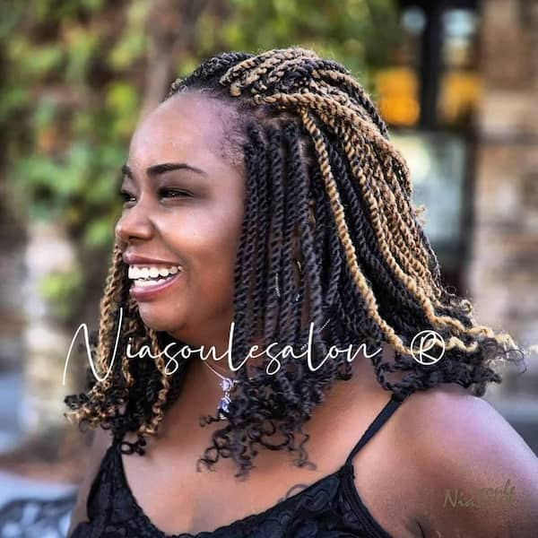 35 Kinky Twist Hairstyles for Black Ladies