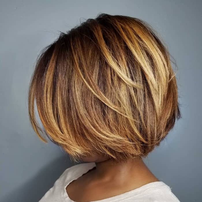 Short Blonde Bob with Sliced Layers