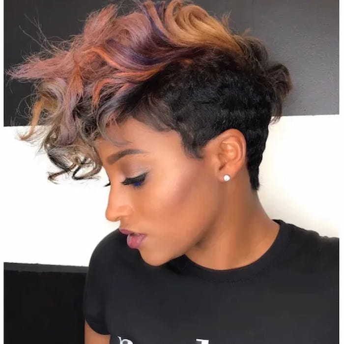 Textured Pixie Cut with Highlights