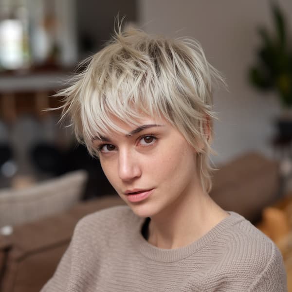 Choppy Pixie with Messy Layers