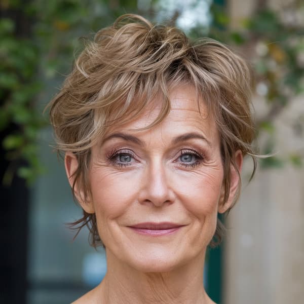 Simple Layered Wavy Pixie