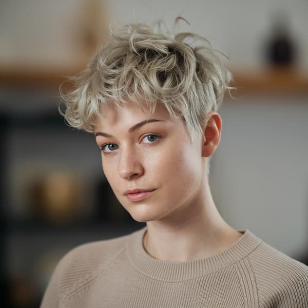 Super Messy Wavy Pixie