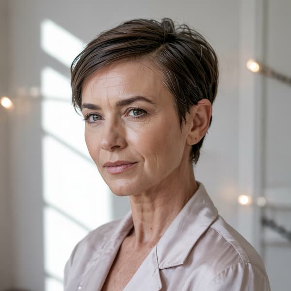 Cropped Undercut Pixie