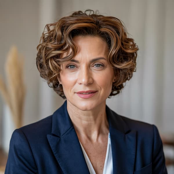 Formal Curly Haircut