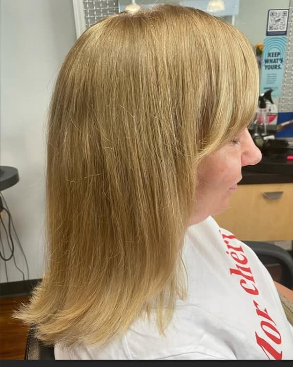 Side-Swept Bangs with Layers