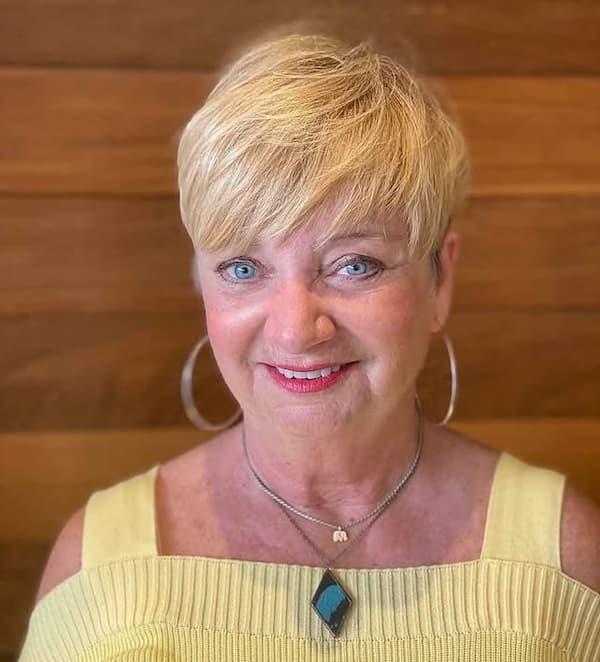 Razor Haircut with Bangs